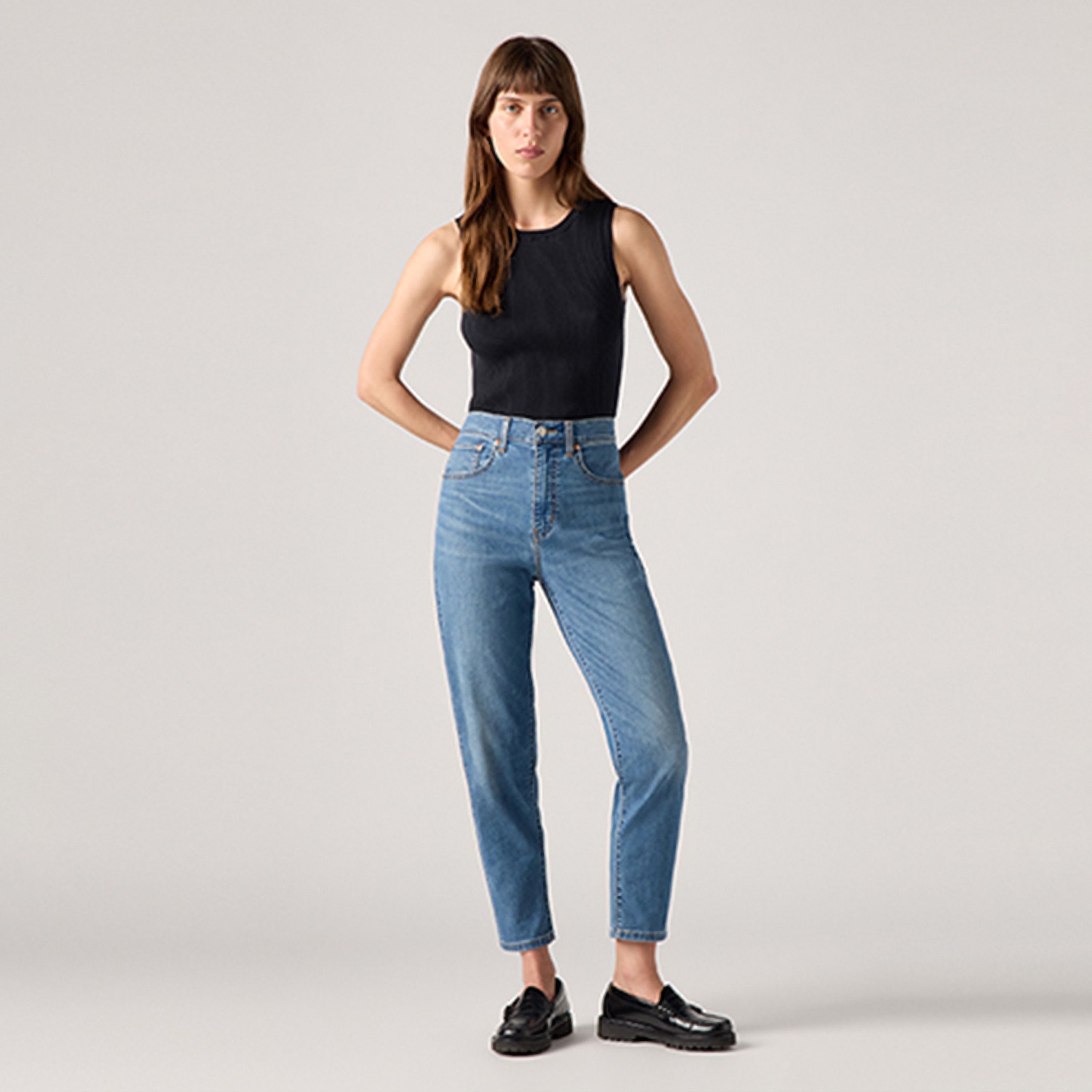 بنطلون جينز نسائي من ليفايس بخصر عالٍ ومقاس متوسط ​​الطول، بمقاس داخلي 30-women-clothing-bottoms-jeans-image-2