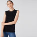 Elle Embellished Sleeveless Top with Round Neck and Lace Detail-Shirts & Blouses-thumbnail-1