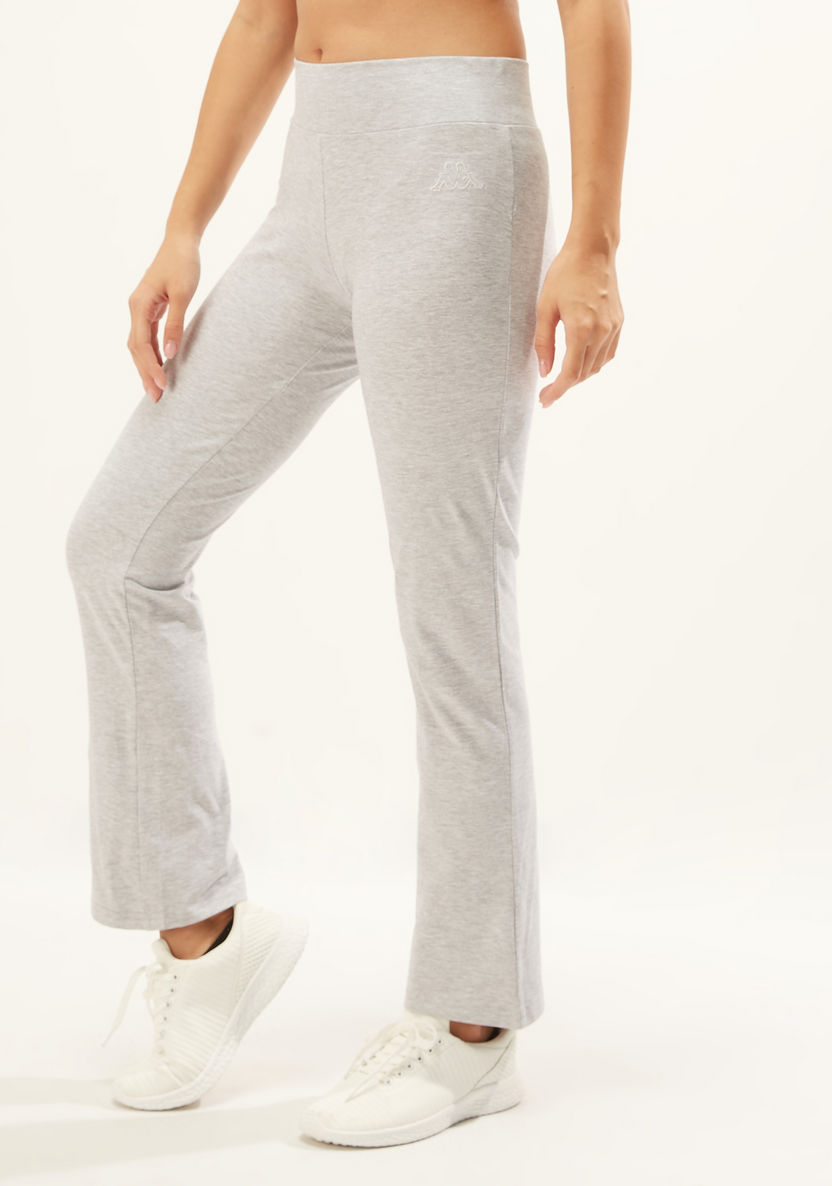 Kappa Textured Full Length Pants with Elasticised Waistband-Bottoms-image-0