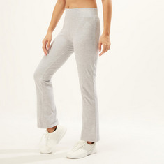 Kappa Textured Full Length Pants with Elasticised Waistband