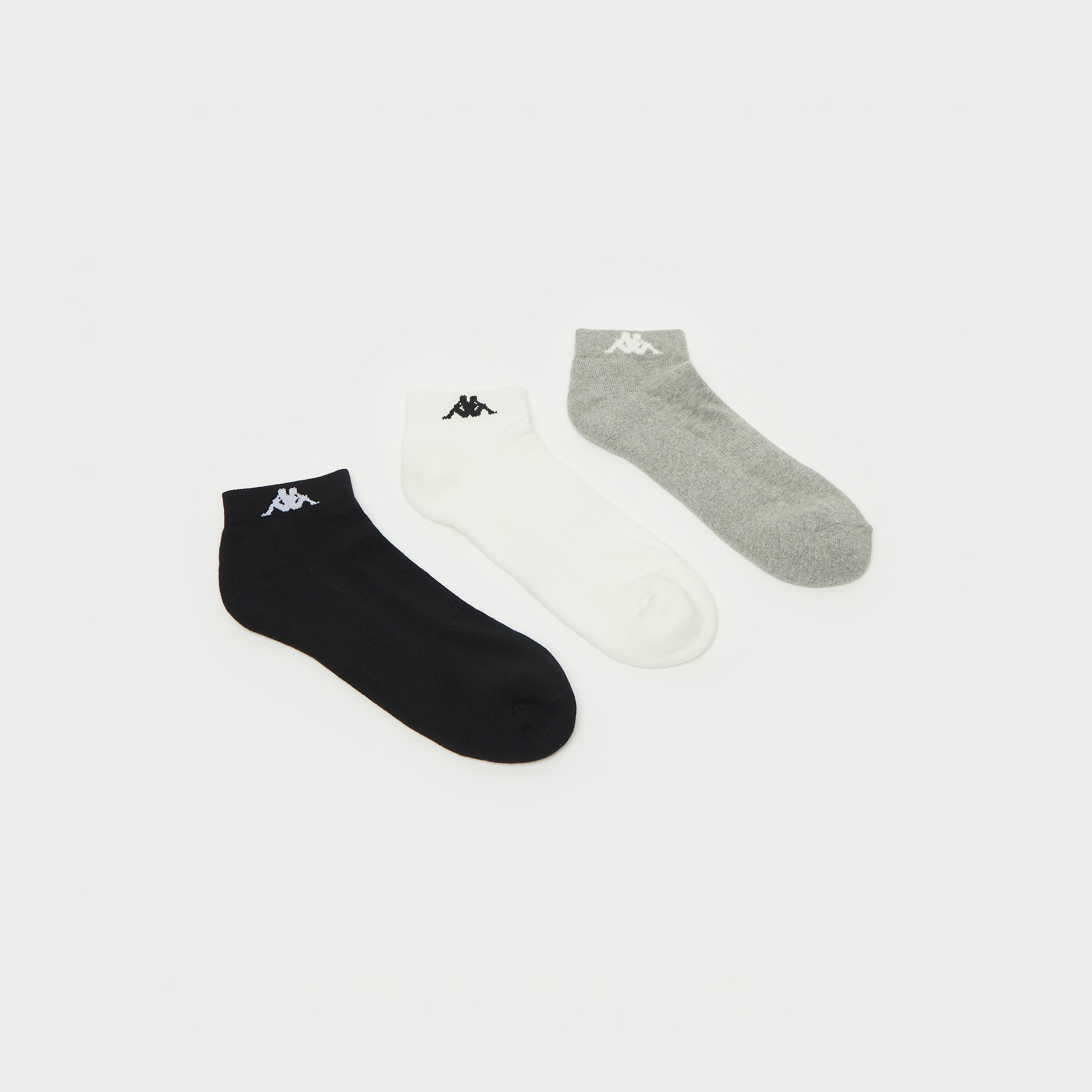 Set of 3 - Kappa Assorted Ankle Length Socks with Antibacterial Protection-men-clothing-sportswearandactivewear-accessories-image-1