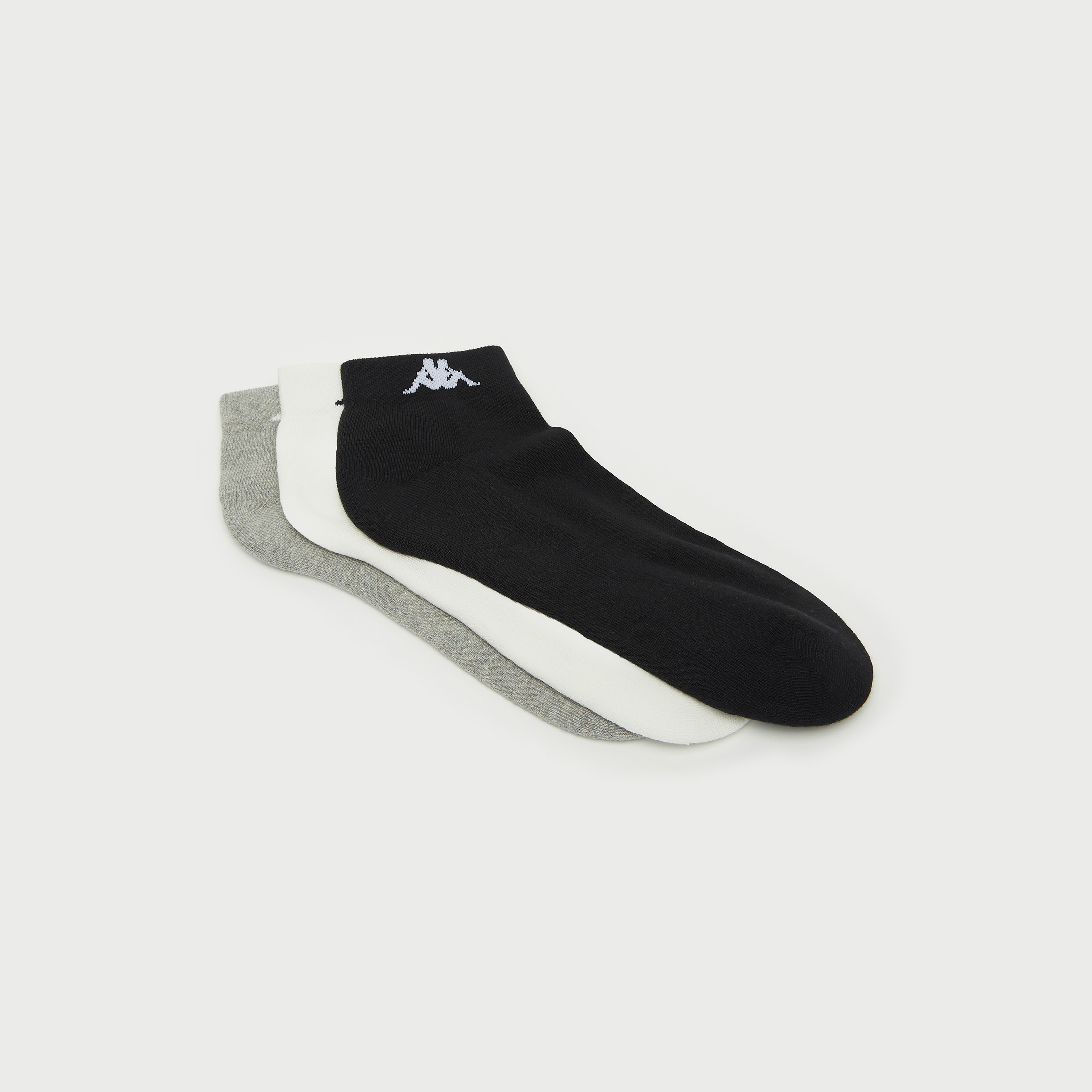 Set of 3 - Kappa Assorted Ankle Length Socks with Antibacterial Protection-men-clothing-sportswearandactivewear-accessories-image-2