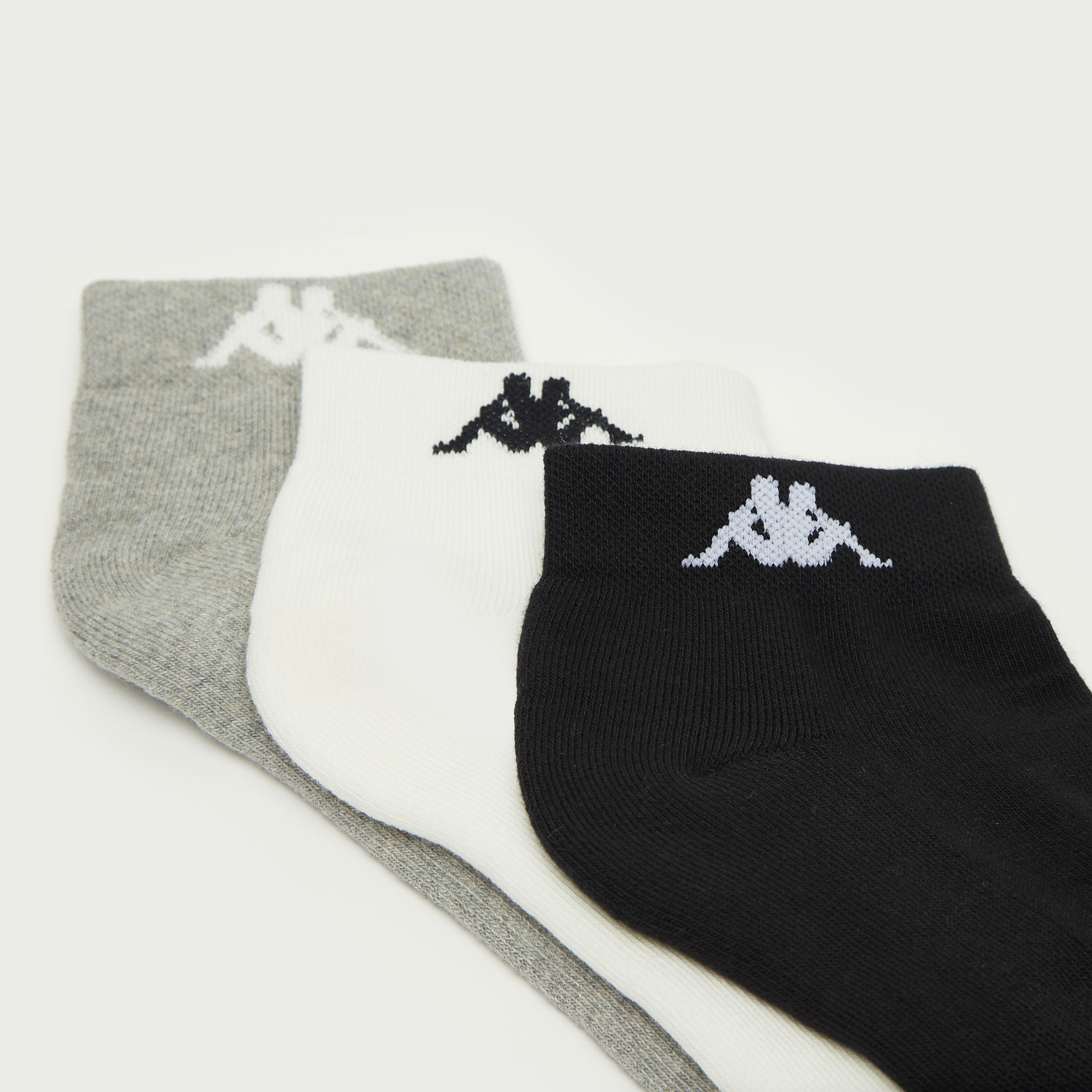 Set of 3 - Kappa Assorted Ankle Length Socks with Antibacterial Protection-men-clothing-sportswearandactivewear-accessories-image-3
