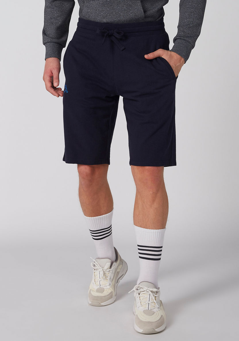 Kappa Pocket Detail Shorts with Elasticised Waistband and Drawstring-Shorts-image-1
