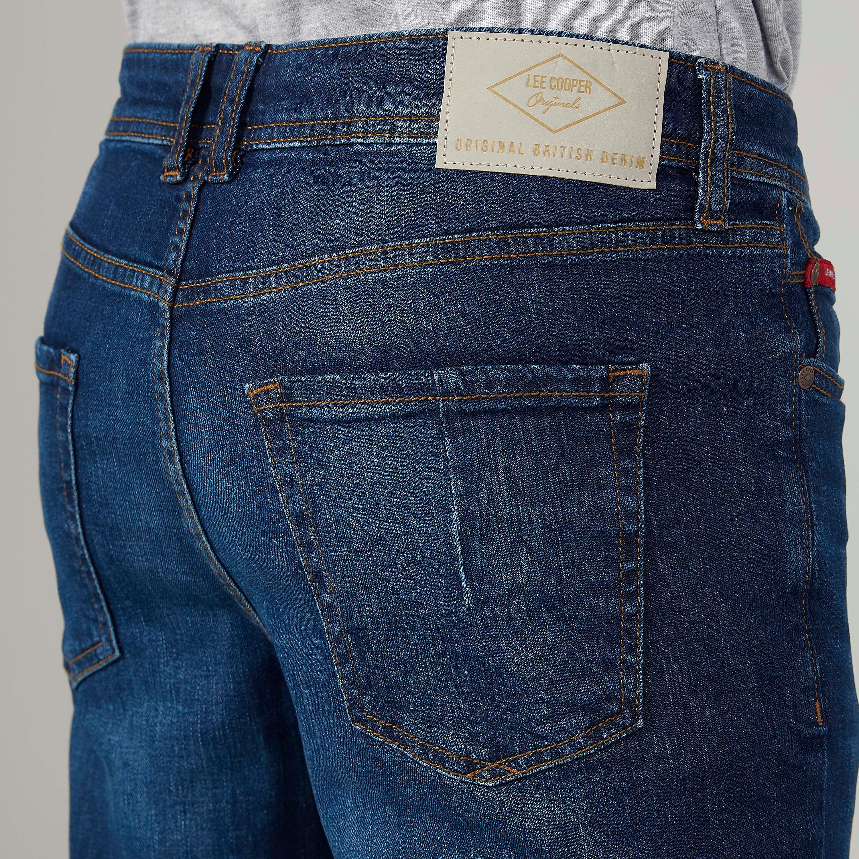 Lee Cooper Full Length Textured Jeans with Pocket Detail-men-clothing-bottoms-jeans-image-3
