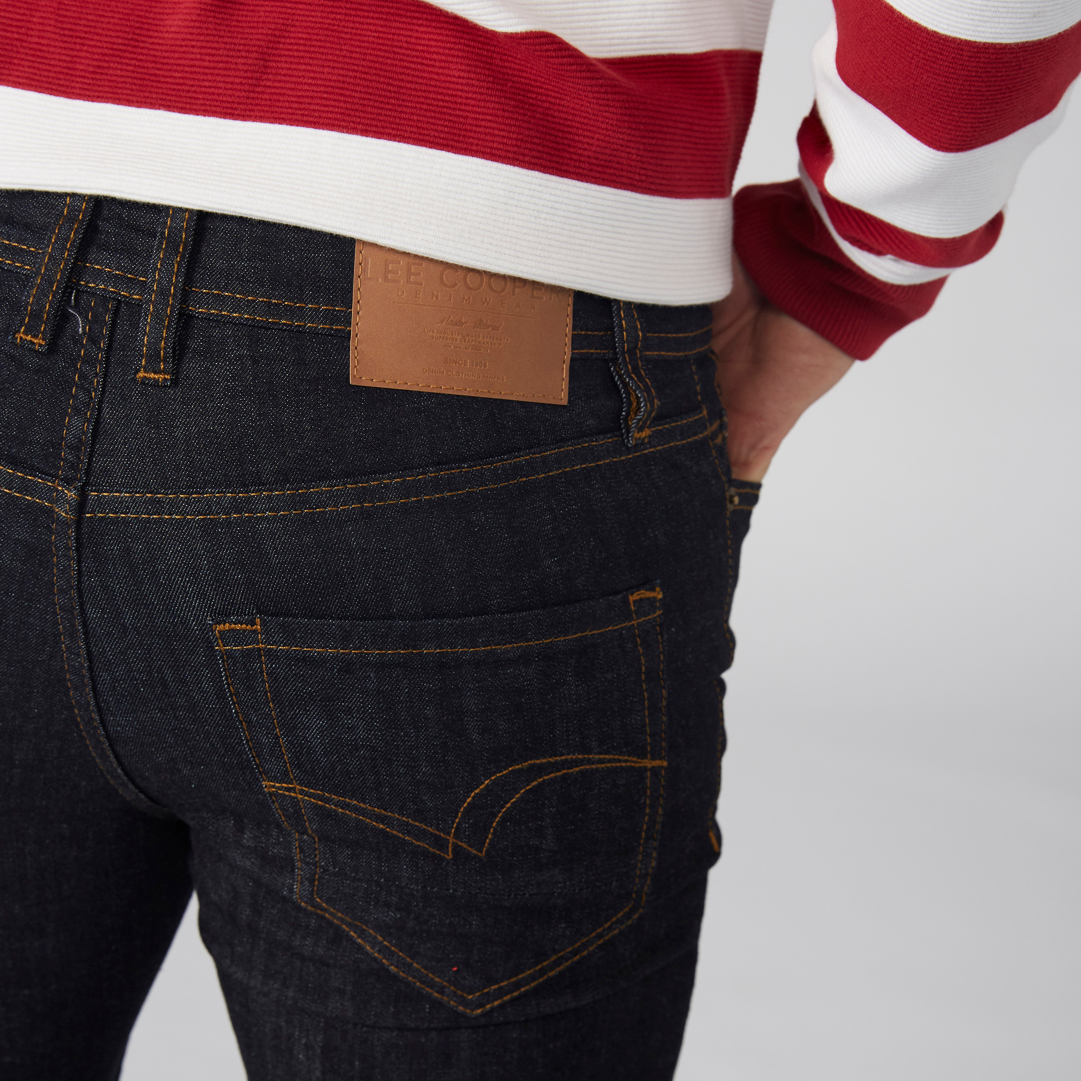 Lee Cooper Full Length Jeans with Button Closure and Pocket Detail-men-clothing-bottoms-jeans-image-6