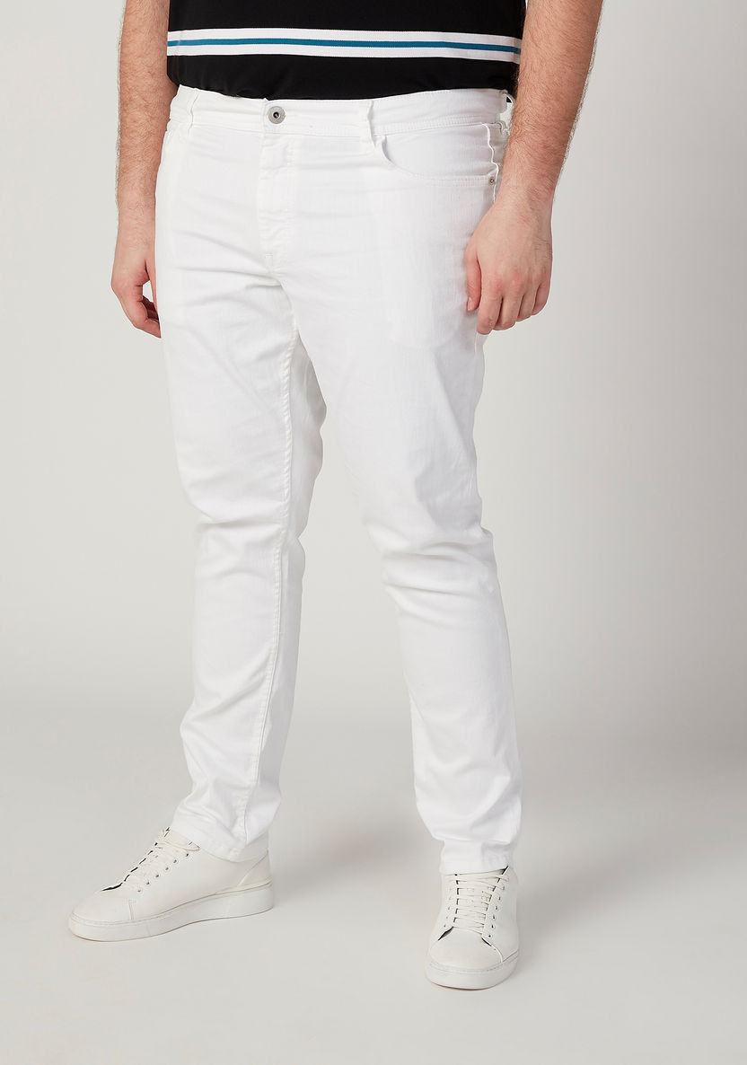 Lee Cooper Plain Jeans with Pocket Detail and Belt Loops-Jeans-image-0
