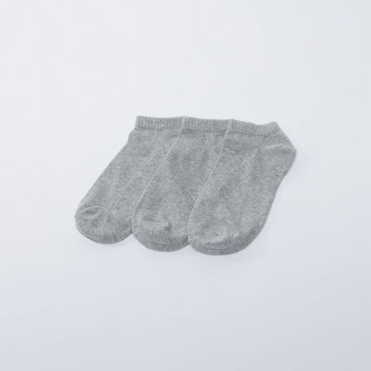 Textured Ankle Length Socks - Set of 3-Socks-image-1