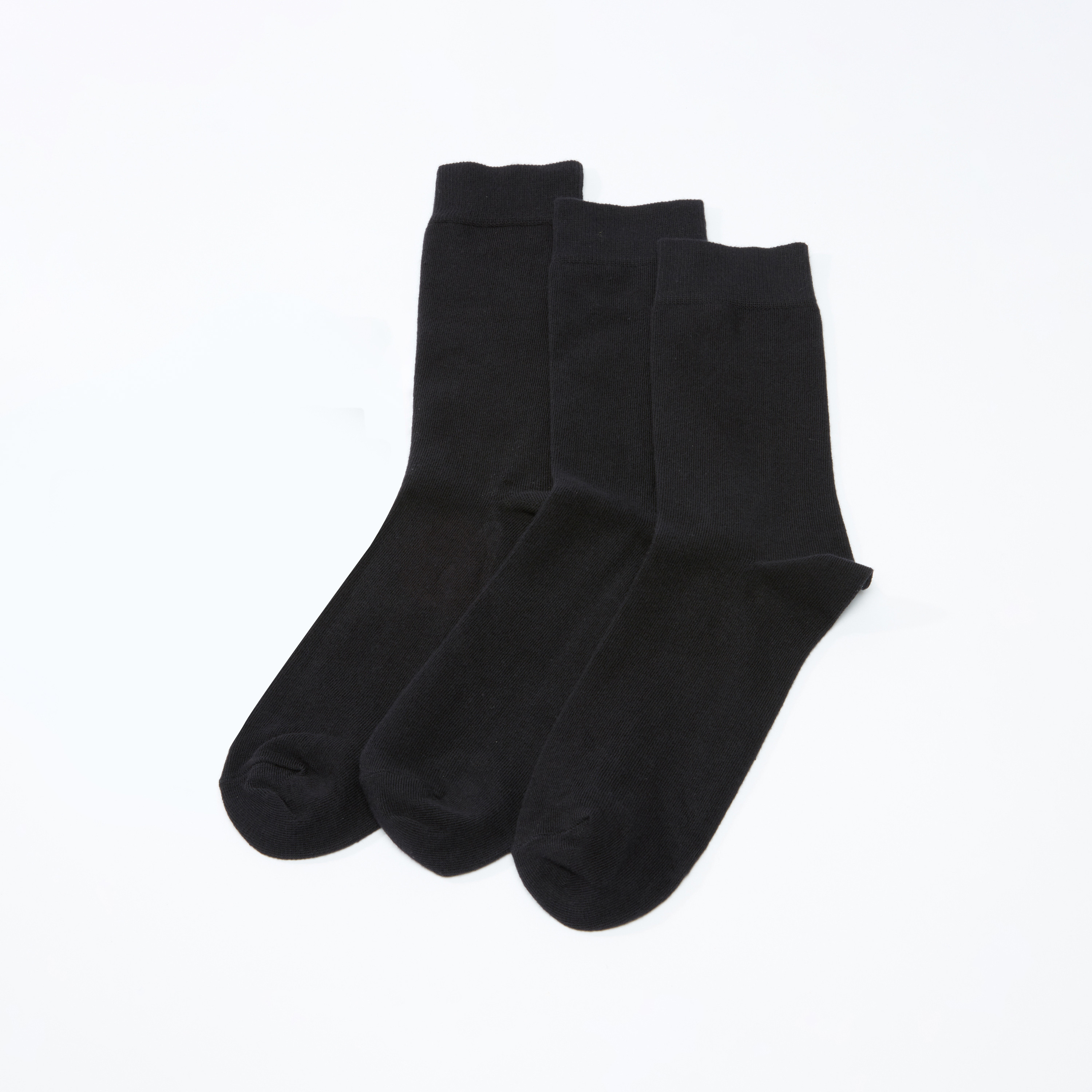 Set of 3 - Textured Crew Length Socks-men-socks-image-1