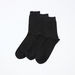 Textured Crew Length Socks - Set of 3-Socks-thumbnailMobile-0