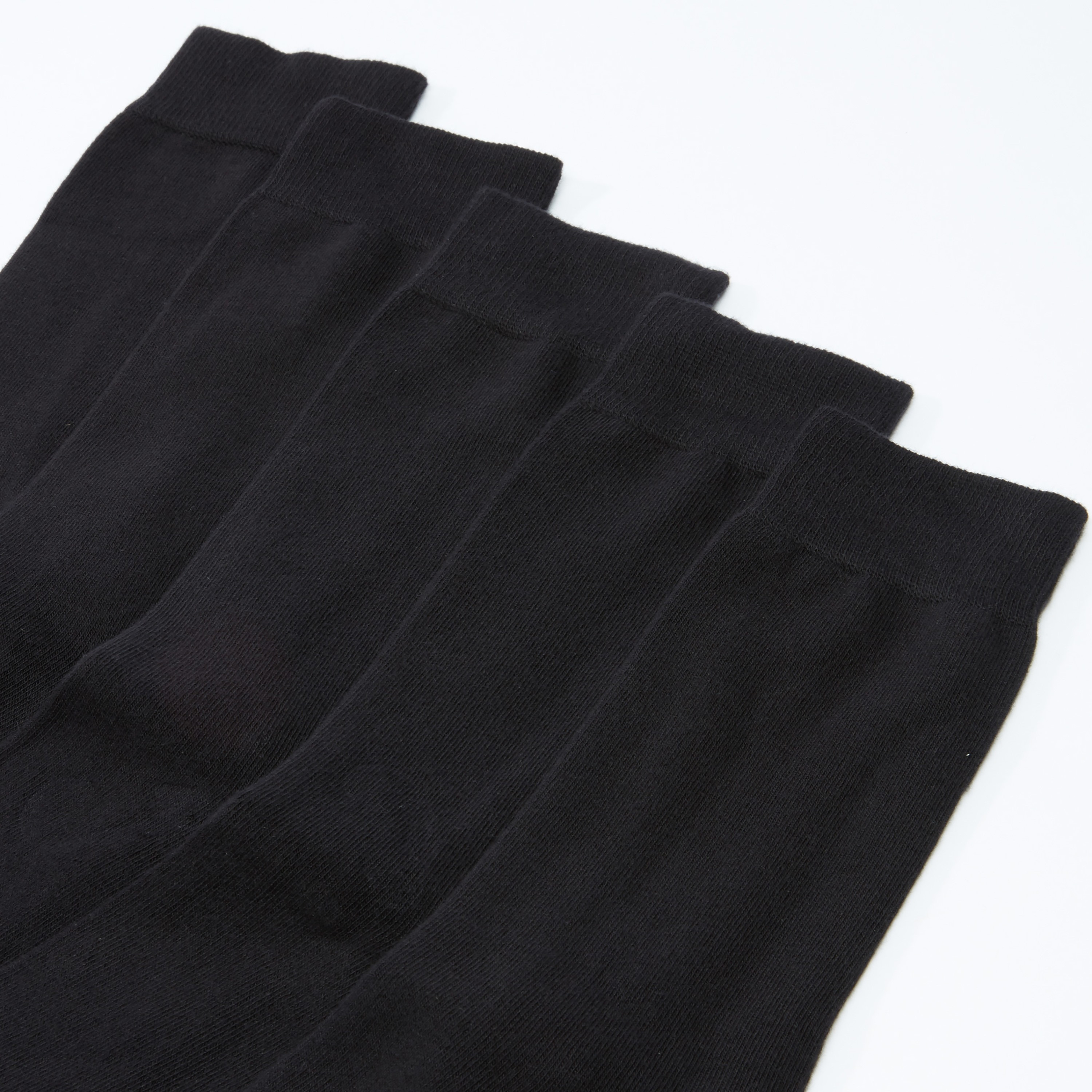 Set of 5 - Textured Crew Length Socks-men-socks-image-3