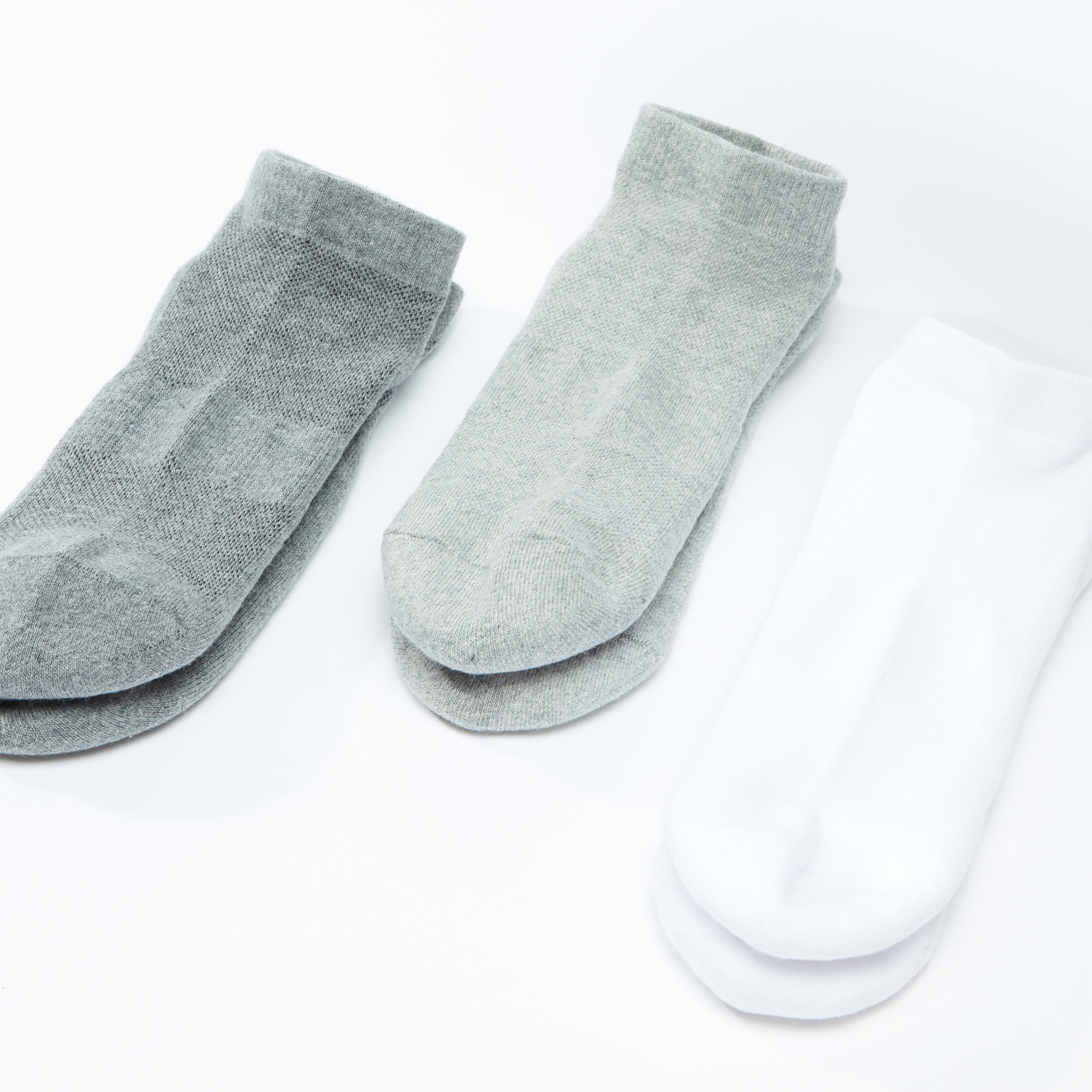 Set of 3 - Ribbed Ankle Length Socks-men-socks-image-1