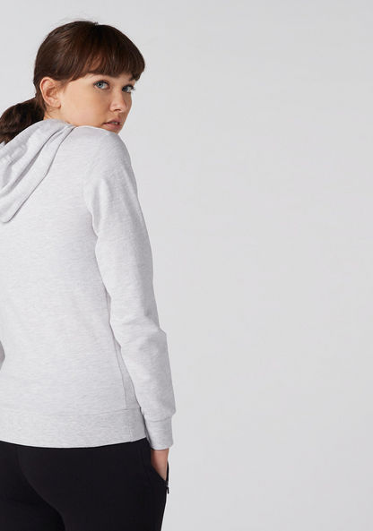 Plain Hoodie with Zip Closure and Pockets-Hoodies & Sweatshirts-image-2