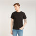 Solid T-shirt with Crew Neck and Short Sleeves-T Shirts-thumbnailMobile-0