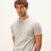 Solid T-shirt with Crew Neck and Short Sleeves-T Shirts-thumbnail-4