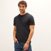Solid T-shirt with Crew Neck and Short Sleeves-T Shirts-thumbnailMobile-0