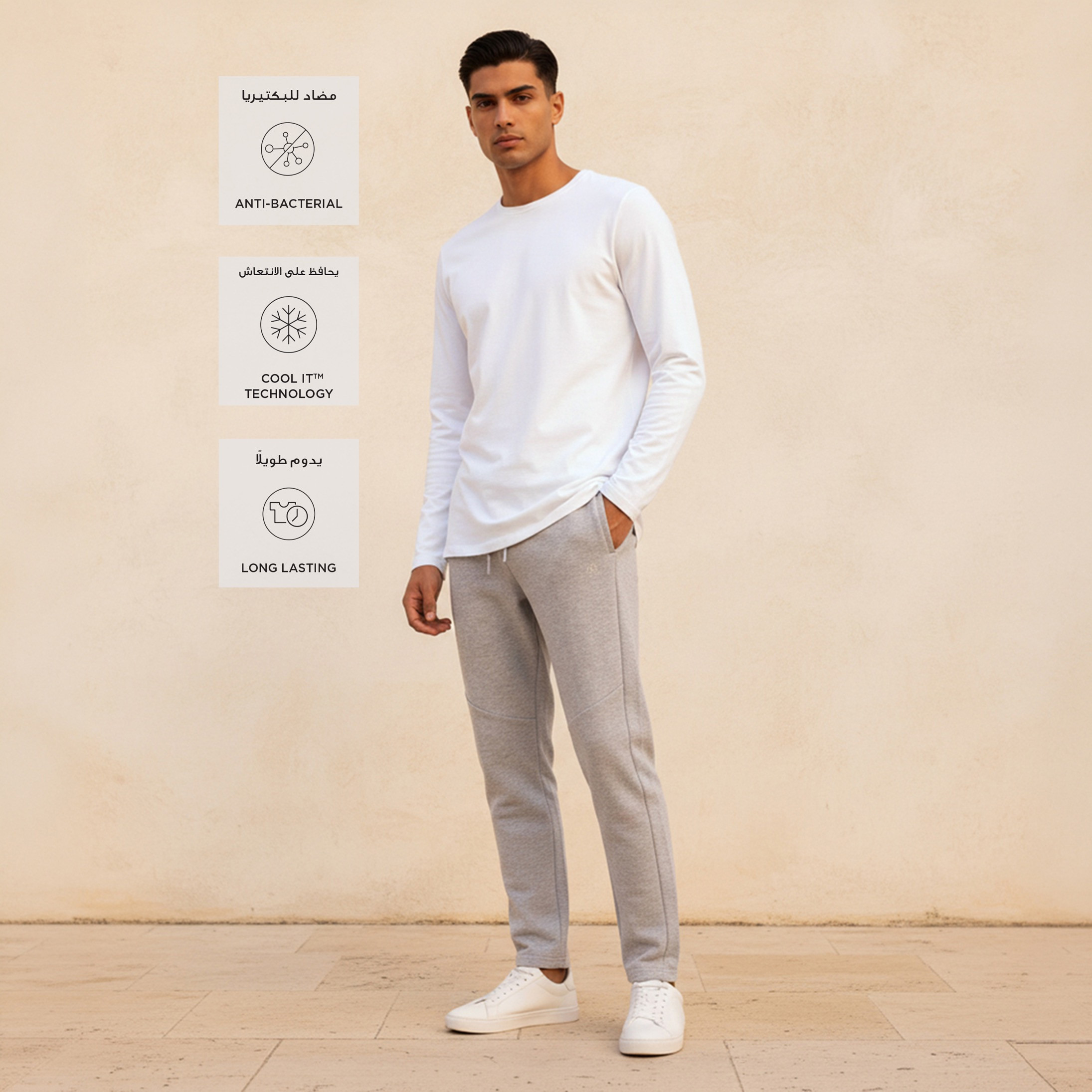 Splash Basics Slim Fit T-shirt with Crew Neck and Long Sleeves-men-clothing-tshirtsandpolos-tshirts-image-14