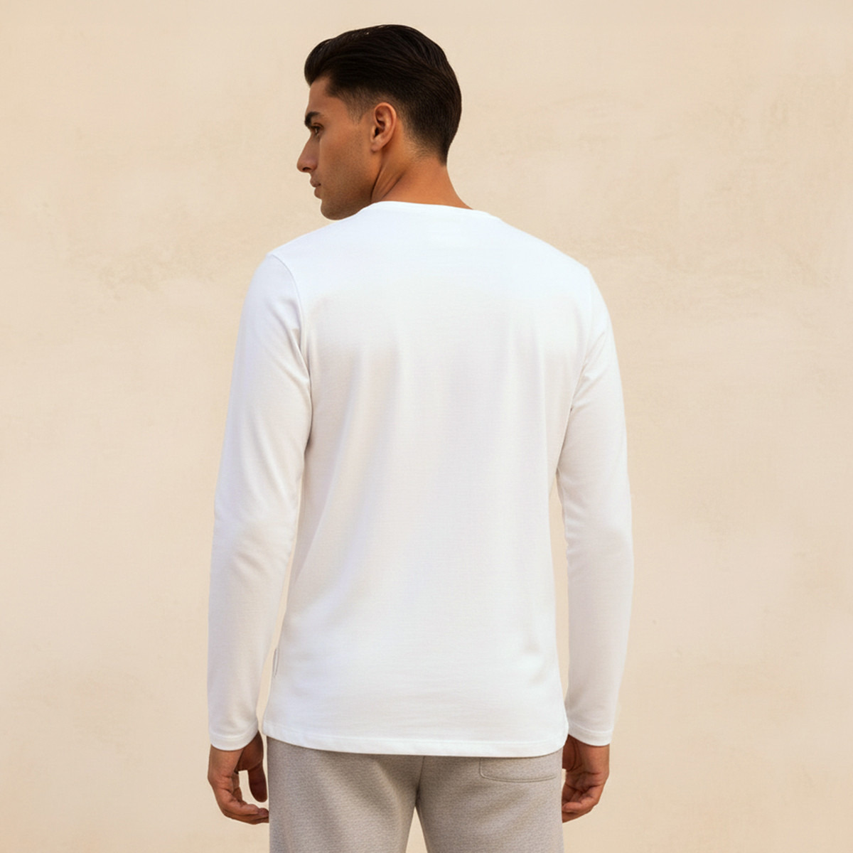 Splash Basics Slim Fit T-shirt with Crew Neck and Long Sleeves-men-clothing-tshirtsandpolos-tshirts-image-15