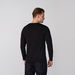 Plain T-shirt with V-neck and Long Sleeves-T Shirts-thumbnailMobile-3