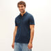 Solid Polo T-shirt with Short Sleeves-Polos-thumbnailMobile-2