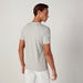 Plain T-shirt with Round Neck and Short Sleeves-T Shirts-thumbnailMobile-2