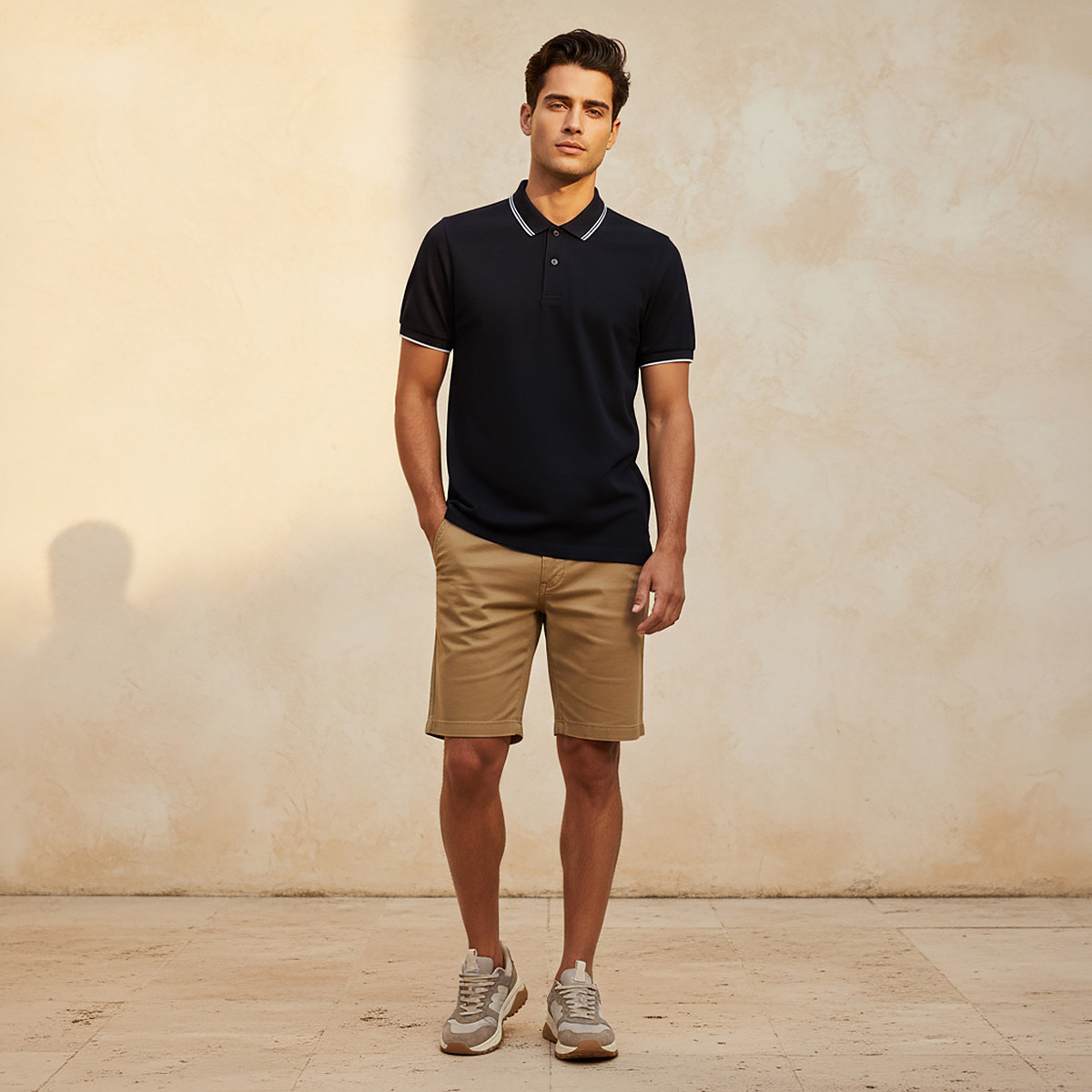 Polo T-Shirt with Short Sleeves-men-clothing-tshirtsandpolos-polos-image-3