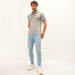 Textured Polo T-shirt with Short Sleeves-Polos-thumbnail-1