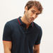 Tipping Detail T-shirt with Polo Neck and Short Sleeves-Polos-thumbnail-4