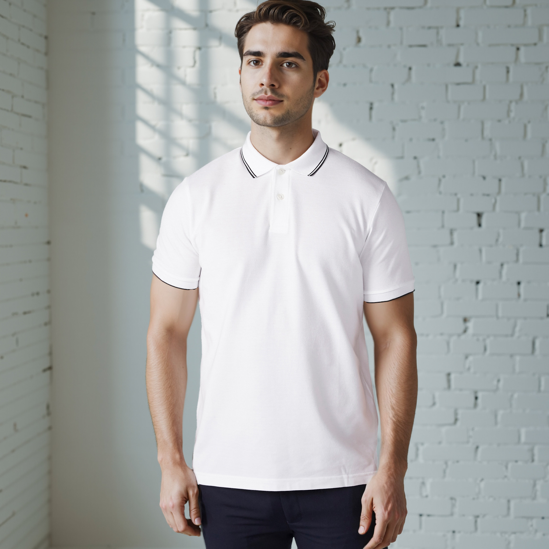 Polo T-Shirt with Short Sleeves-men-clothing-tshirtsandpolos-polos-image-6