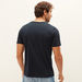 Plain T-shirt with V-neck and Short Sleeves-T Shirts-thumbnailMobile-3