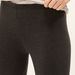 Solid Cropped Leggings with Elasticised Waistband-Leggings-thumbnail-4