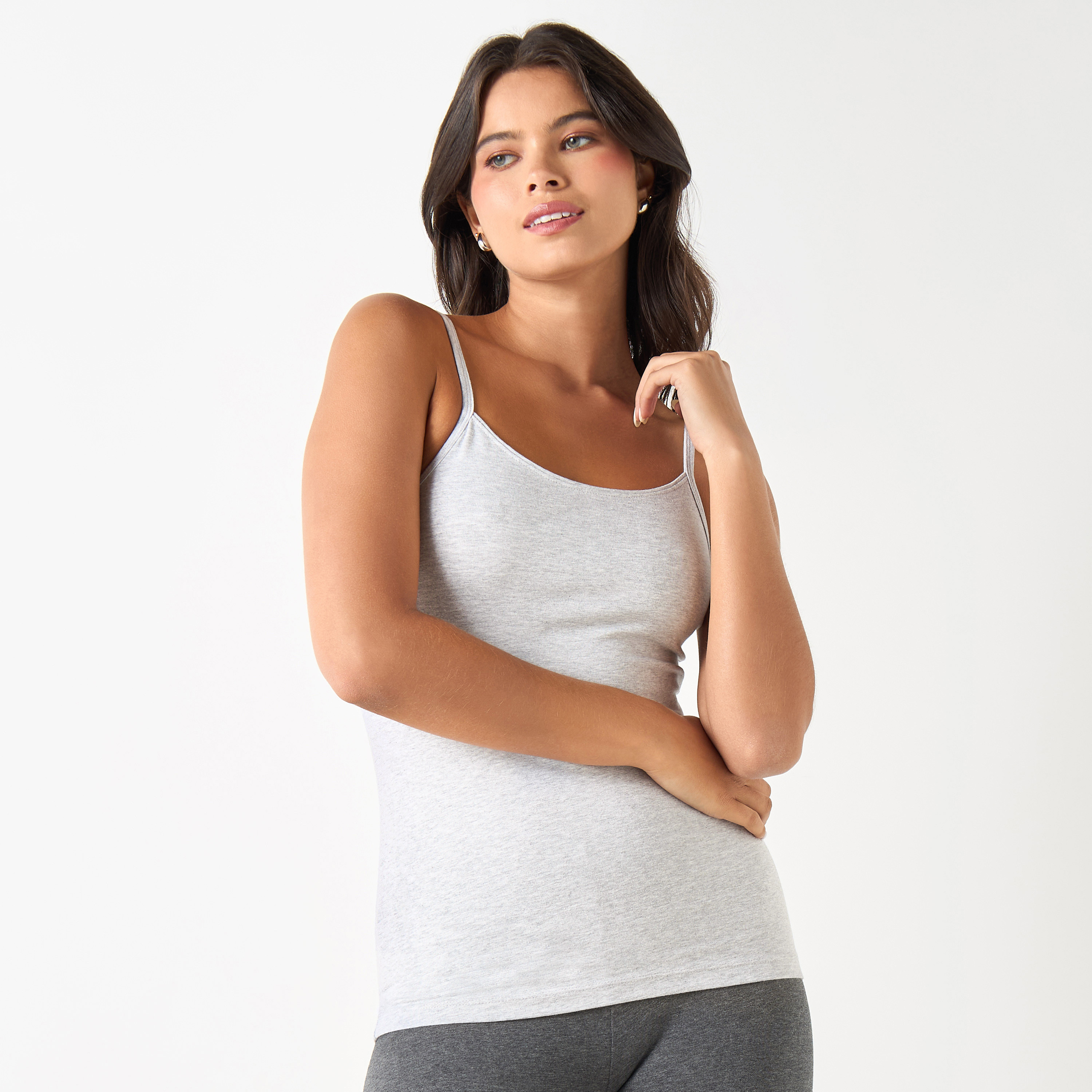 بلوزة كامي قطن مضاد للبكتيريا بقصّة عادية من سبلاش بيزيكس-women-clothing-tshirts-image-1