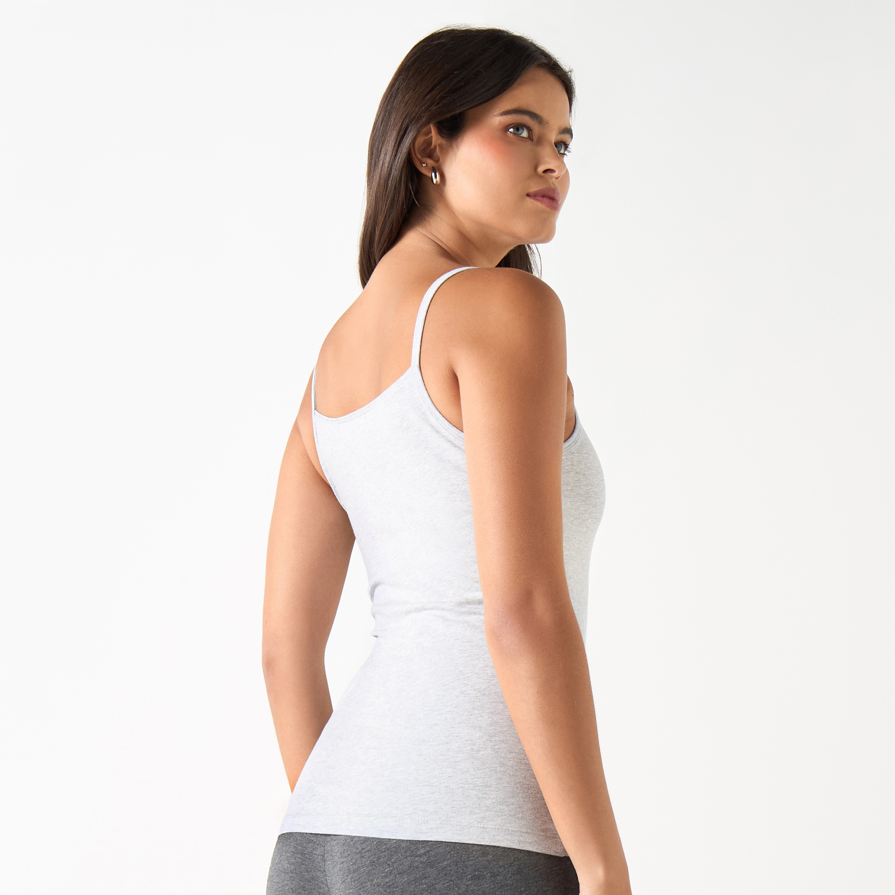 بلوزة كامي قطن مضاد للبكتيريا بقصّة عادية من سبلاش بيزيكس-women-clothing-tshirts-image-3