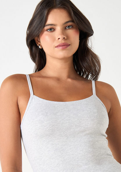 Solid Camisole with Scoop Neck and Spaghetti Straps-Vests-image-3