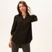Solid Top with Long Sleeves and High Low Hem-Shirts & Blouses-thumbnail-4