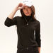 Solid T-shirt with High Neck and Long Sleeves-T Shirts-thumbnailMobile-2