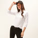 Solid T-shirt with High Neck and Long Sleeves-T Shirts-thumbnailMobile-2