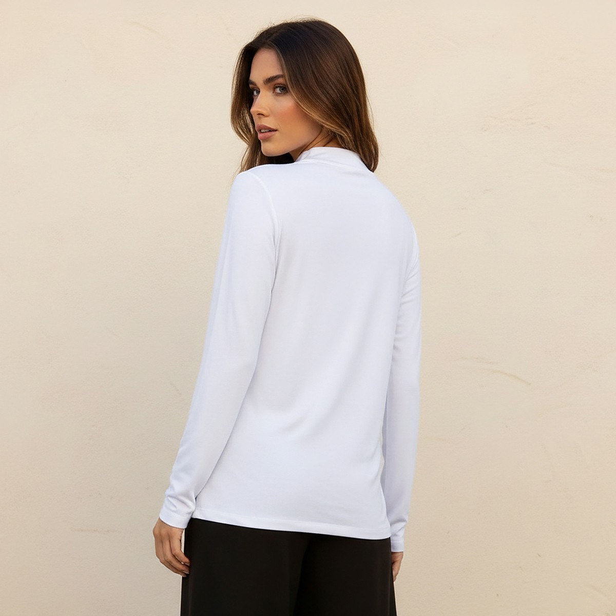 Regular Fit UltraStretch T-shirt with Long Sleeves-women-clothing-tshirts-image-4