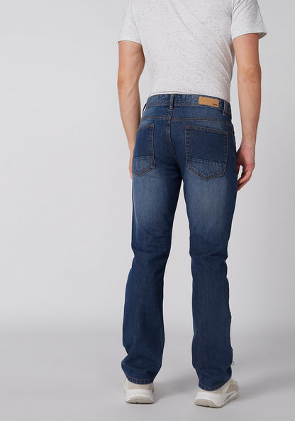 Full Length Jeans with Button Closure and Pocket Detail-Jeans-image-4