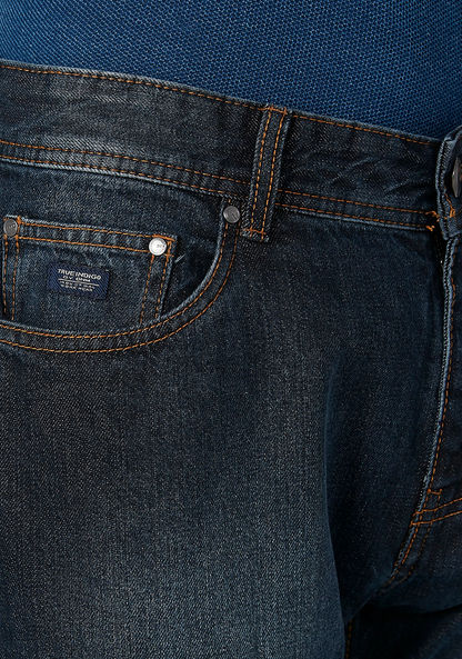 Plain Jeans with Pocket Detail-Jeans-image-4