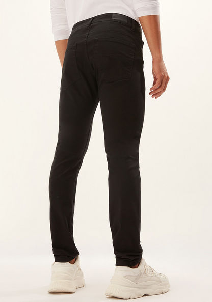 Full Length Jeans with Pocket Detail and Belt Loops-Jeans-image-3