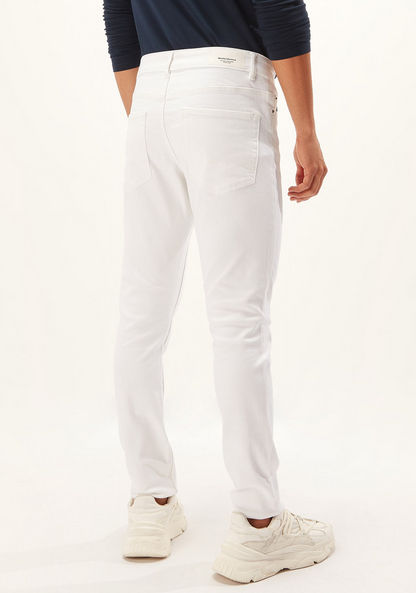 Skinny Fit Full Length Jeans with Pocket Detail and Belt Loops
