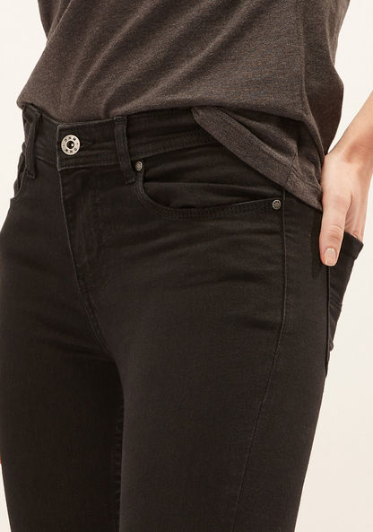 Full Length Jeans with Pocket Detail and Belt Loops-Jeans-image-2