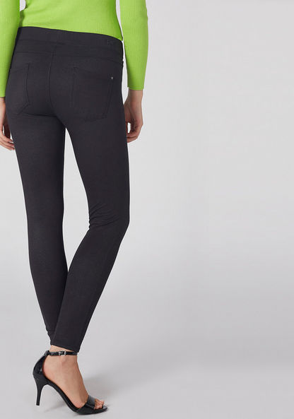 Pocket Detail Jeggings with Elasticised Waistband