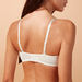 Padded Balconette Bra with Hook and Eye Closure and Adjustable Straps-Bras-thumbnailMobile-2
