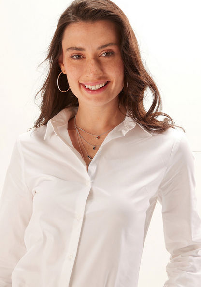 Long Sleeves Shirt with Complete Placket-Shirts & Blouses-image-2