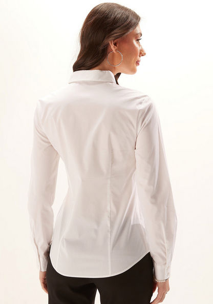 Long Sleeves Shirt with Complete Placket-Shirts and Blouses-image-3