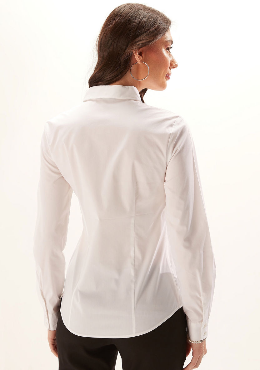 Long Sleeves Shirt with Complete Placket-Tops-image-3