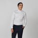 Slim Fit Plain Formal Shirt with Spread Collar and Long Sleeves-Shirts-thumbnailMobile-0