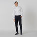 Slim Fit Plain Formal Shirt with Spread Collar and Long Sleeves-Shirts-thumbnail-3